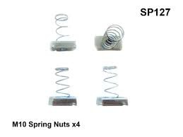 M10 Spring Nuts x4