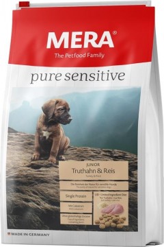 MERA Pure Sensitive Junior - Kalkun & Ris 12,5 kg